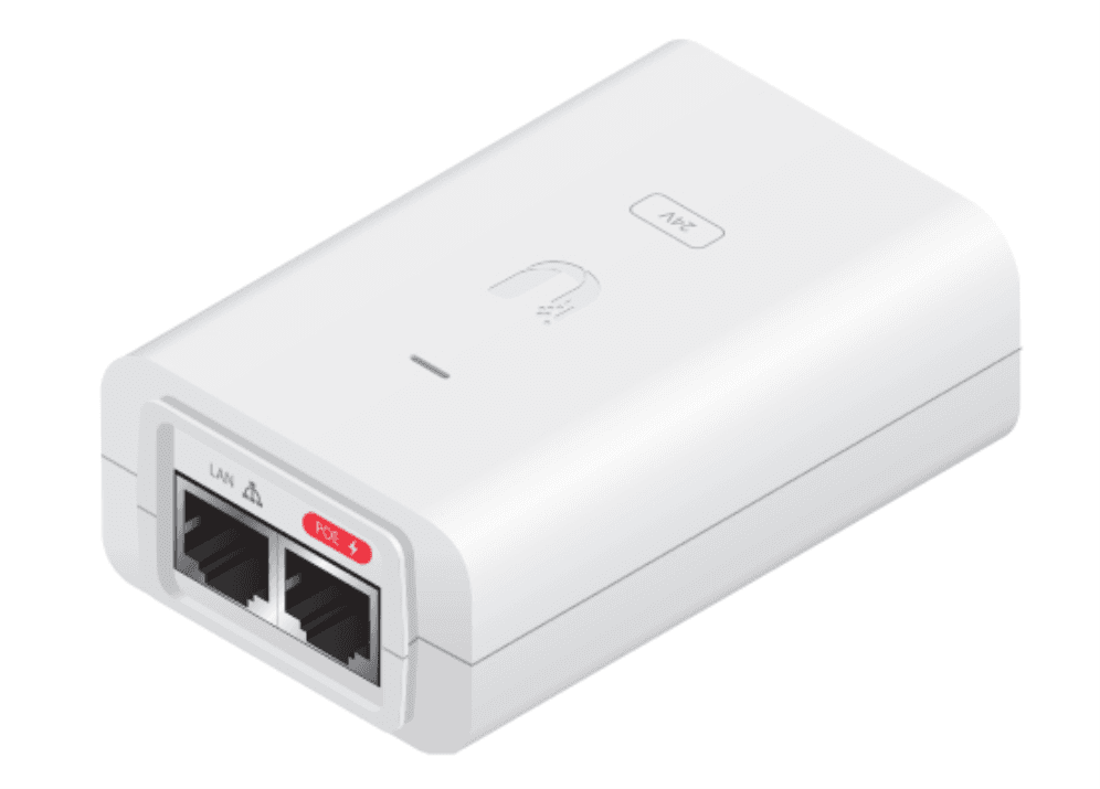 Inyector Ubiquiti POE-24-30W-G-WH ISP PoE Injector 24V 30W 1,25A Giga Blanco — imagen 1