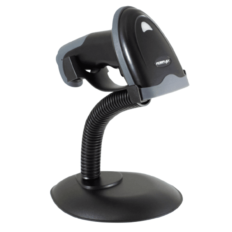 Lector de Codigo de Barras Posiflex LS-3000 Laser Con Soporte USB Negro — imagen 1