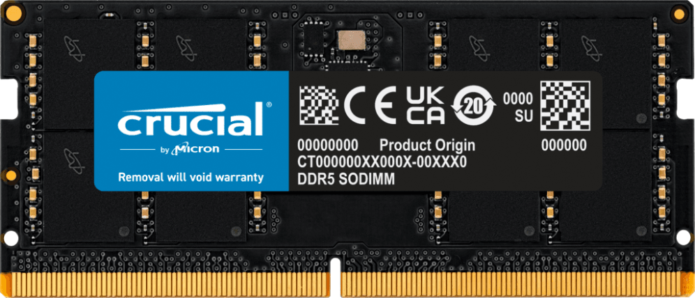 Memoria Crucial SODIMM DDR5 32GB 5600MHz CT32G56C46S5 — imagen 1