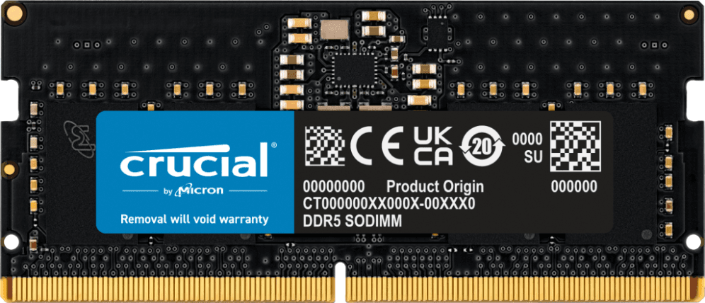 Memoria Crucial SODIMM DDR5 8GB 5600MHz CT8G56C46S5 — imagen 1