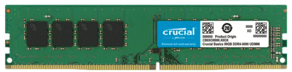 MEMORIA DDR4 CRUCIAL 16GB 3200MHZ CL22 UDIMM — imagen 1