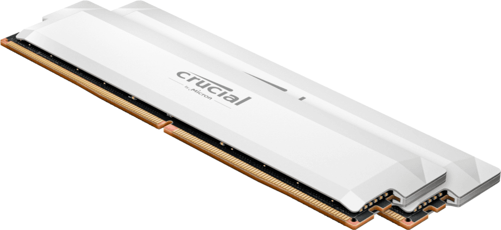 MEMORIA DDR5 CRUCIAL PRO KIT 2X32GB 6400MHZ GAMING OC BLANCO — imagen 1
