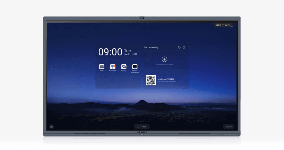 MONITOR INTERACTIVO WIN MAXHUB CLASSIC 86" IR 48MP CAM MICRO 2*10W SPEAKER