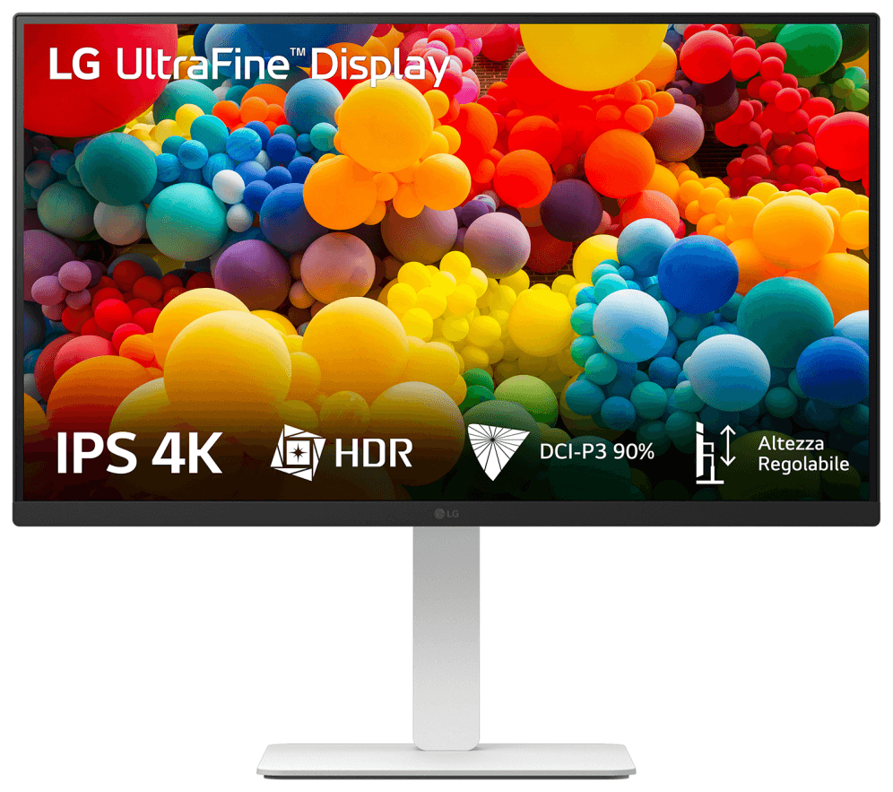 Monitor LG 27" 27US550-W 27" 4K Ultra HD 5ms Regulable Blanco — imagen 1