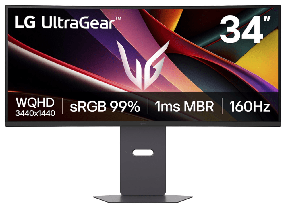 Monitor LG Curvo 34" UltraGear 34G600A-B UltraWide Quad 160Hz HDR10 VA — imagen 1