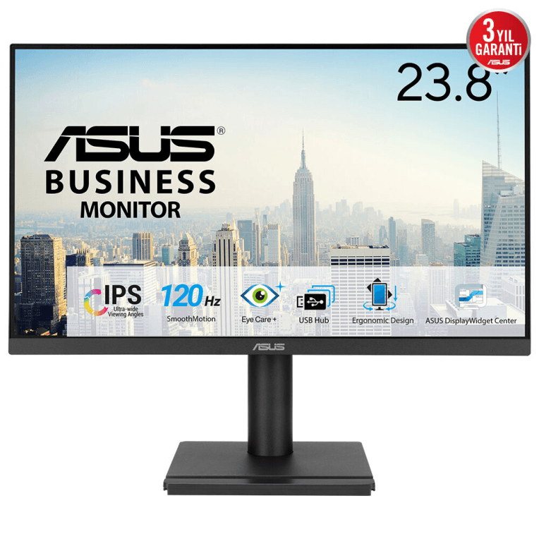 Monitor Profesional Asus Va249qgs 23.8" Fhd Multimedia Regulable — imagen 1