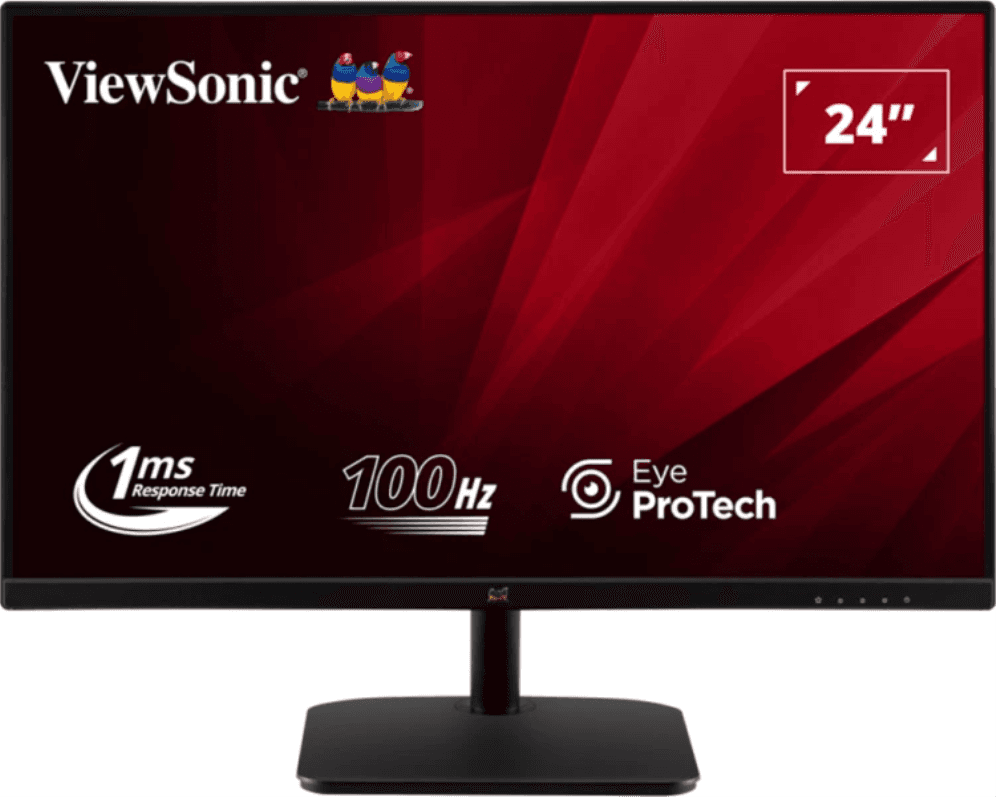 Monitor Viewsonic 23.8" Va2432-Mhd-3 Fhd Ips Led Vga Hdmi Dp — imagen 1
