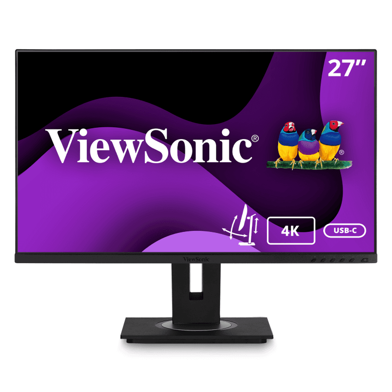 Monitor Viewsonic 27" Uhd Ips Hdmi Dp-Inout Usb-C Rj45 Usb Multi Ergo Pivot — imagen 1