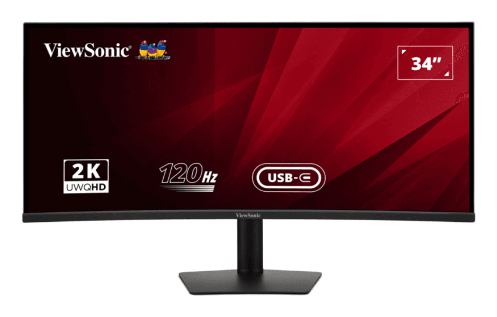 Monitor Viewsonic VA3420C 34" Qhd Ips Curve 2xhdmi 120hz Ddp Usb Usb-C Multi Aju — imagen 1