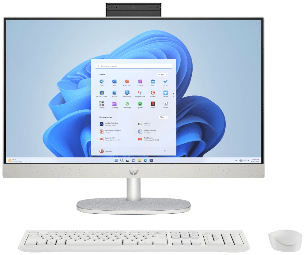PC AIO HP 24-CR0187NS i5-1335U 8GB 512GB 23.8" W11H BLANCO — imagen 1