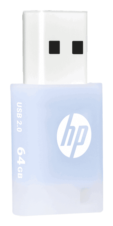 Pendrive USB 2.0 Hp 64GB V168 Azul HPFD168B-64 — imagen 1