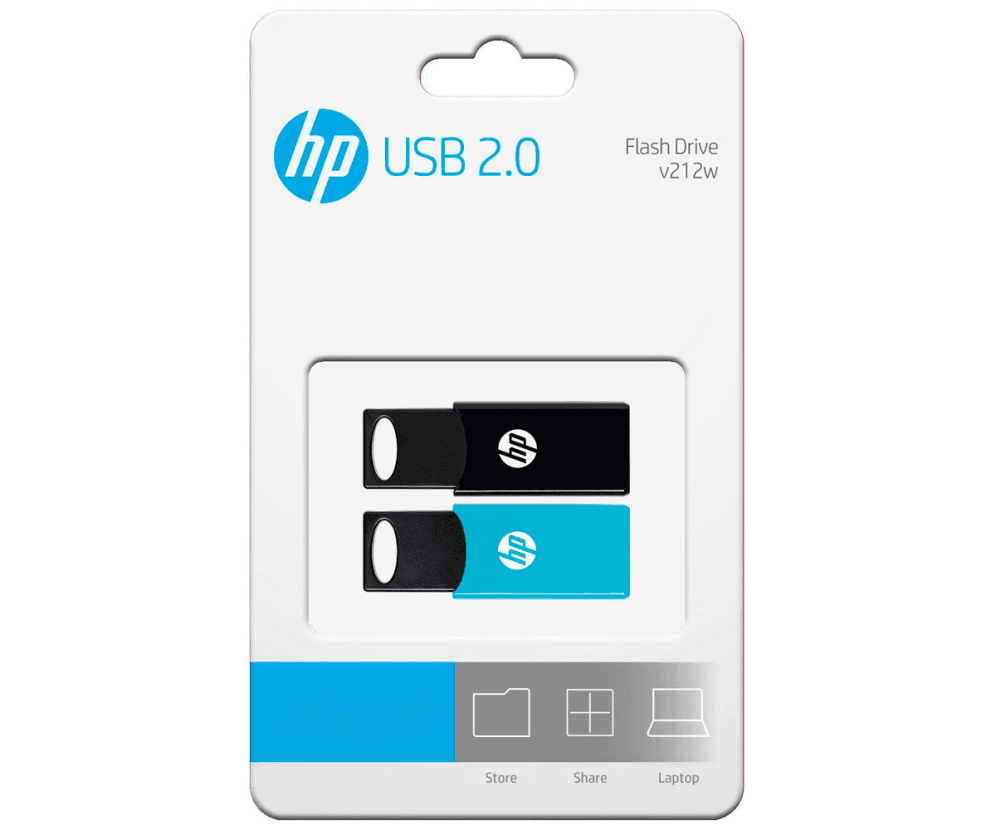 Pendrive USB 2.0 Hp 64GB V212W Pack 2x64GB HPFD212-64-TWIN — imagen 1