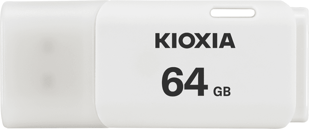 Pendrive USB 2.0 Kioxia 64GB U202 Blanco LU202W064GG4 — imagen 1