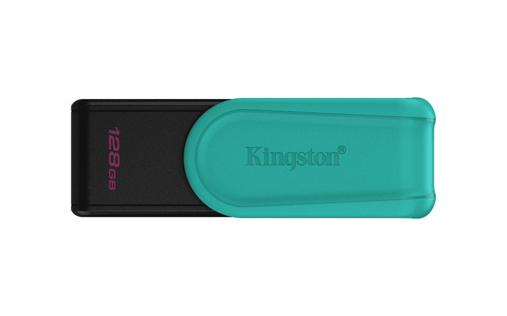 Pendrive USB 3.2 Kingston 128GB DTXS Black Turquoise — imagen 1