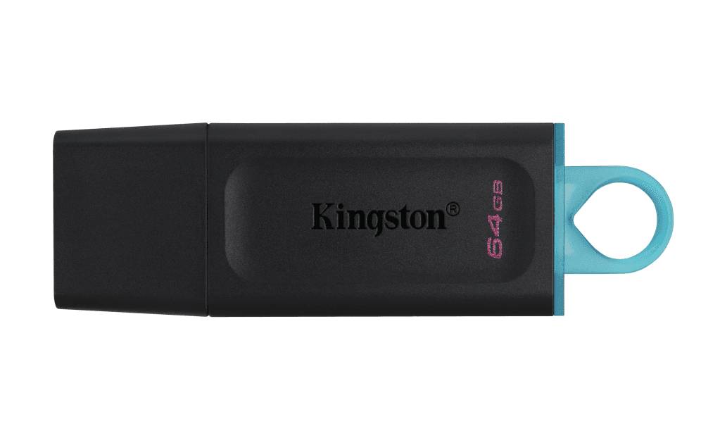 Pendrive USB 3.2 Kingston 64GB Datatraveler Exodia Negro / Turquesa — imagen 1