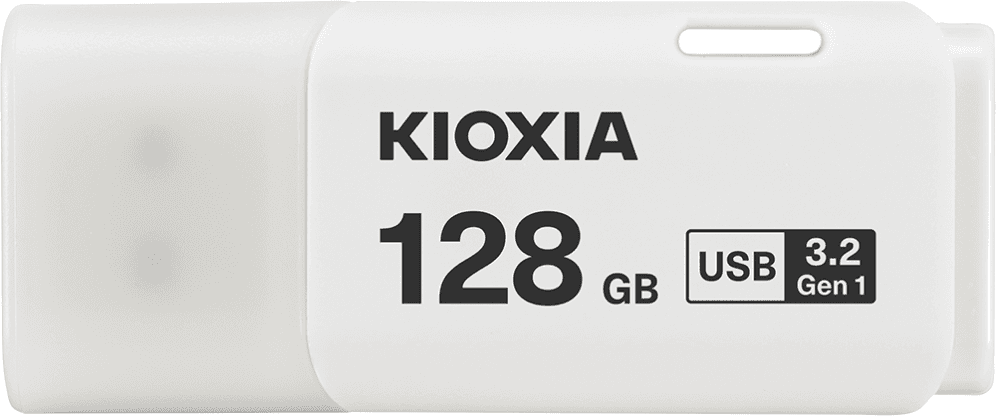 Pendrive USB 3.2 Kioxia 128GB U301 Blanco LU301W128GG4 — imagen 1