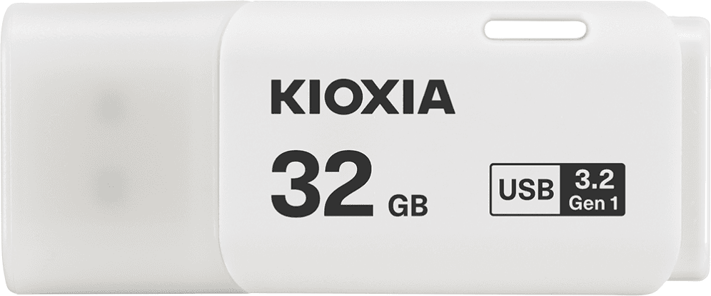 Pendrive USB 3.2 Kioxia 32GB U301 Blanco LU301W032GG4 — imagen 1