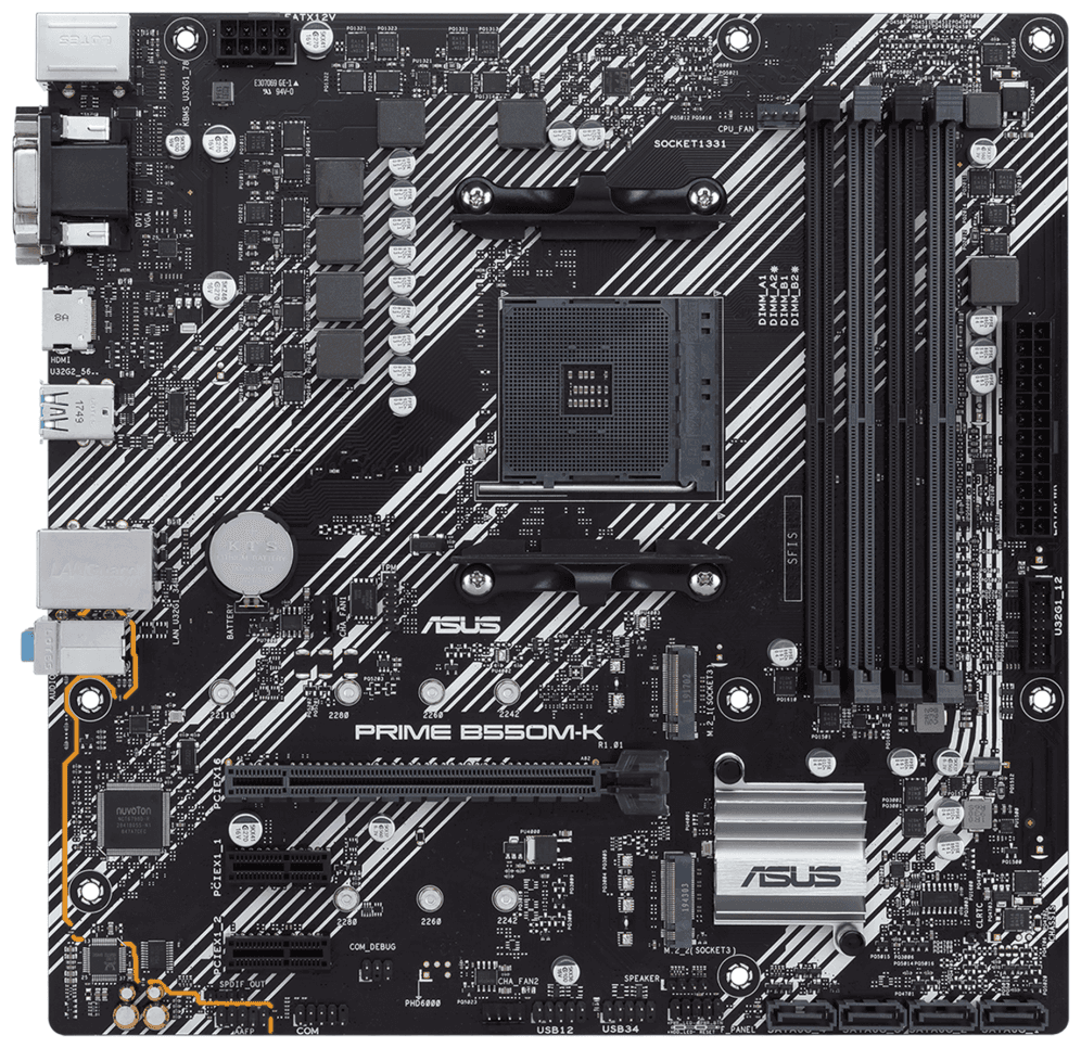 Placa Base Asus Prime B550M-K AM4 Micro-ATX 4xDDR4 — imagen 1