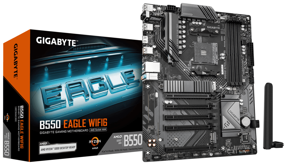 PLACA BASE GIGABYTE B550 EAGLE WIFI6 AM4 DDR4 — imagen 1