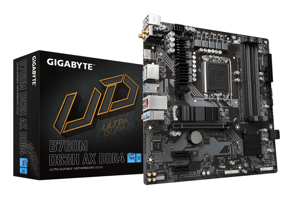 Placa Base Gigabyte B760M DS3H AX LGA1700 Micro-ATX 4xDDR4 — imagen 1