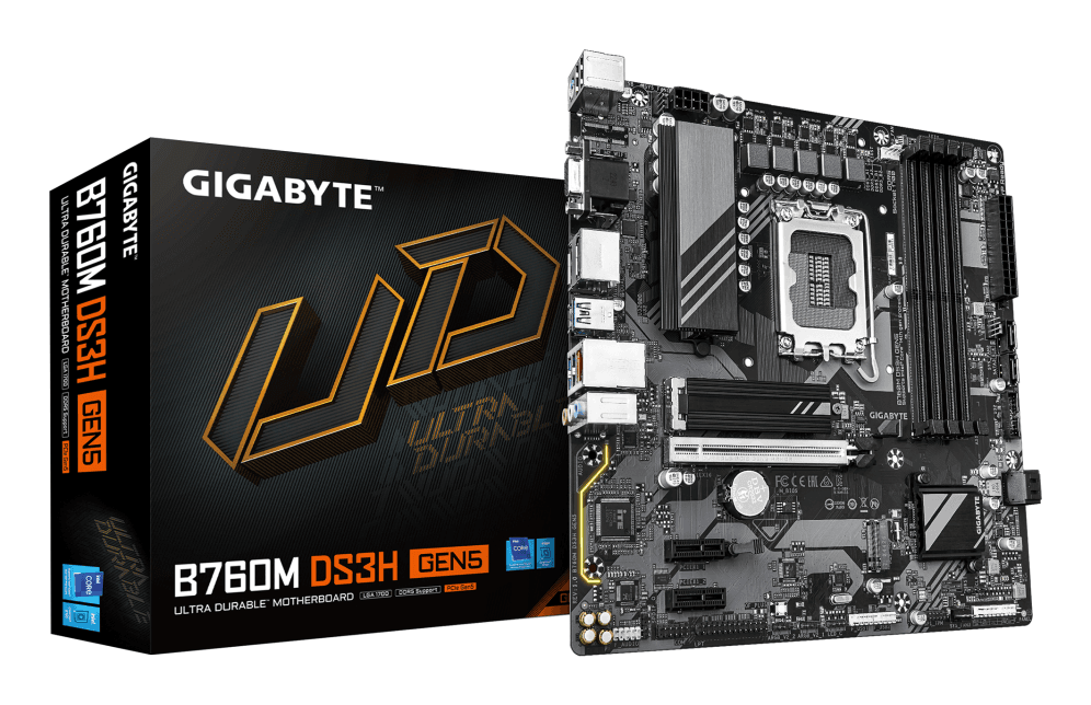 Placa Base Gigabyte B760M DS3H GEN 5 4xDDR5 — imagen 1