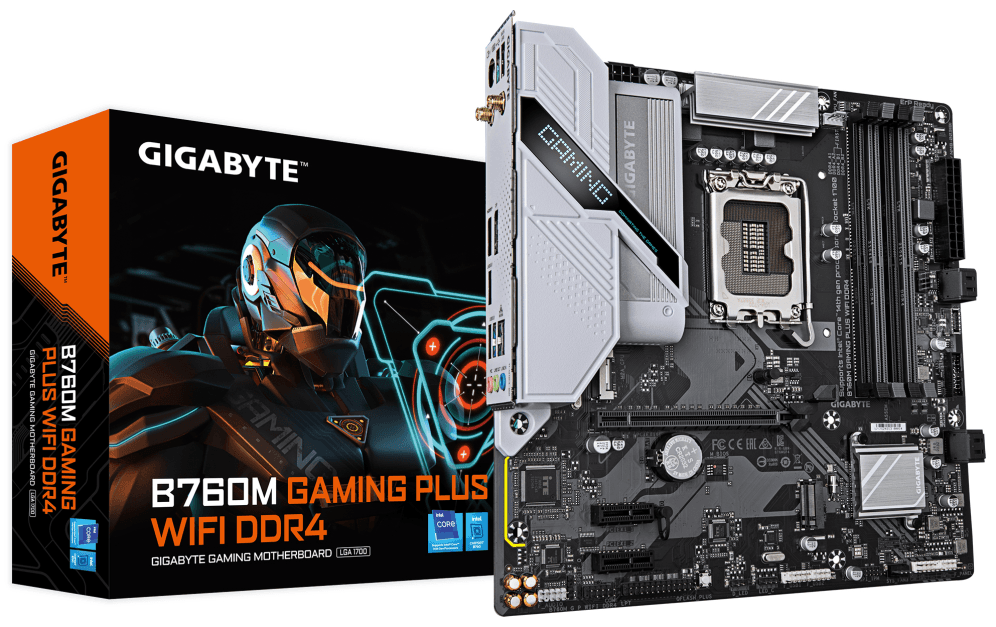 Placa Base Gigabyte B760M Gaming Plus Wifi LGA1700 Micro-ATX 4xDDR4 — imagen 1