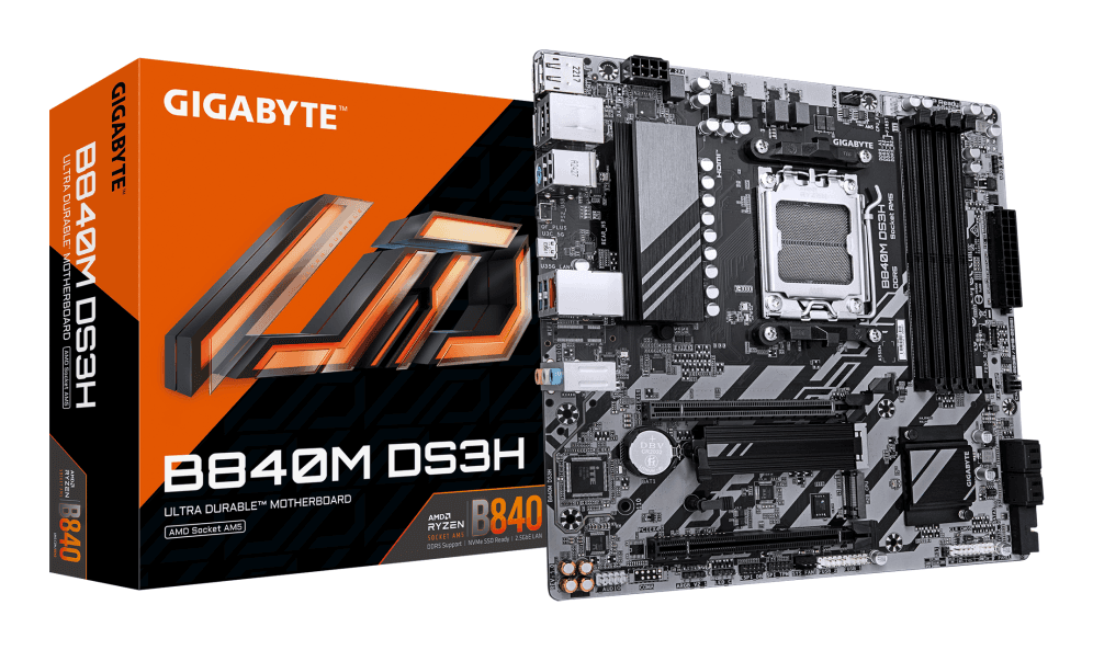 Placa Base Gigabyte B840M DS3H AM5 Micro-ATX 4xDDR5 — imagen 1