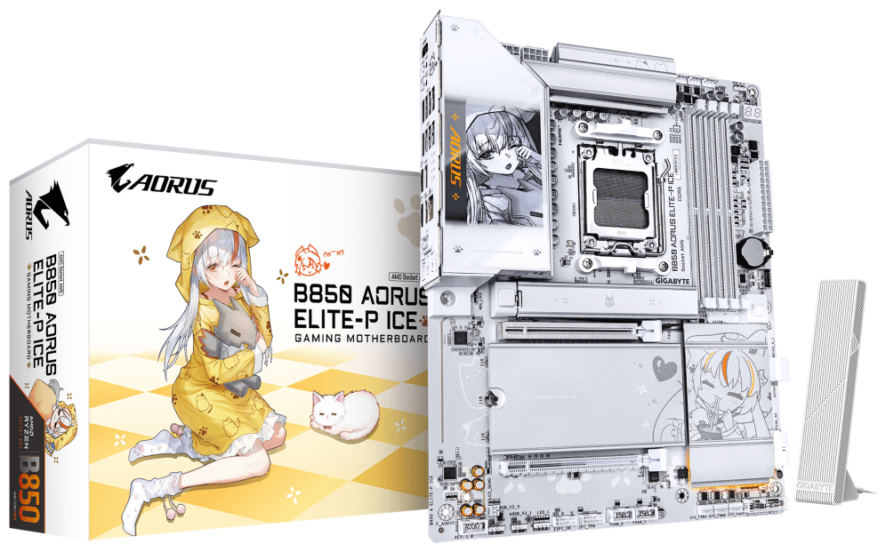 PLACA BASE GIGABYTE B850 A ELITE-P ICE AM5 DDR5 — imagen 1