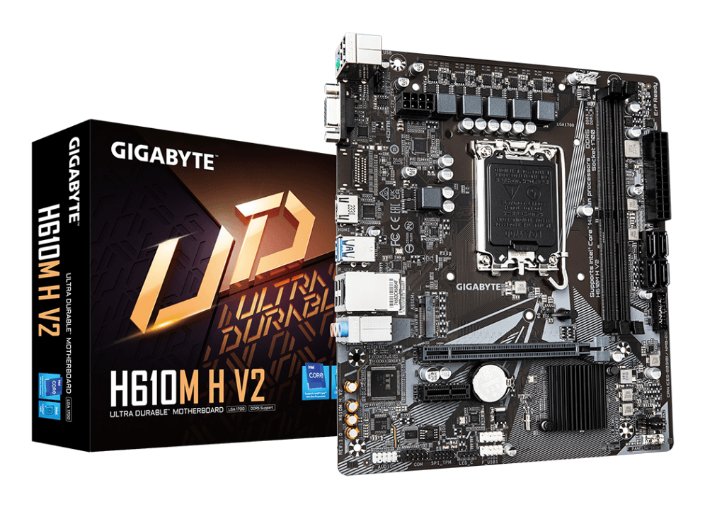 Placa Base Gigabyte H610M H V2 LGA1700 Micro-ATX 2xDDR5 — imagen 1