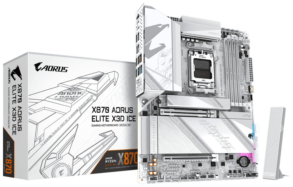 PLACA BASE GIGABYTE X870 A ELITE X ICE AM5 DDR5 — imagen 1