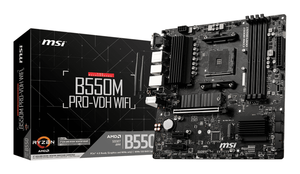 Placa Base MSI B550M Pro-VDH WiFi AM4 Micro-ATX 4xDDR4 — imagen 1