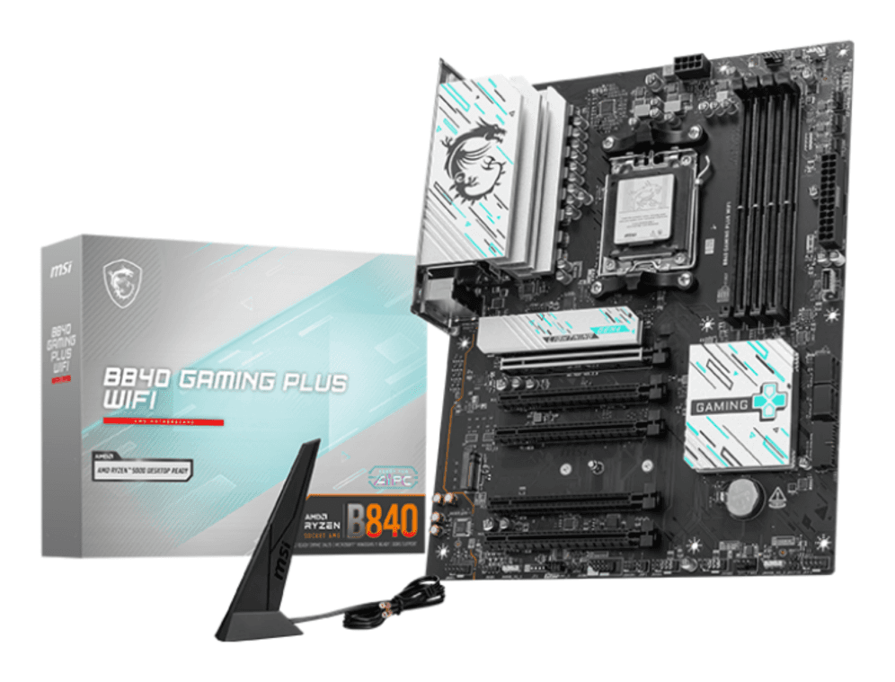 Placa Base MSI B840 Gaming Plus WiFi AM5 ATX 4xDDR5 — imagen 1