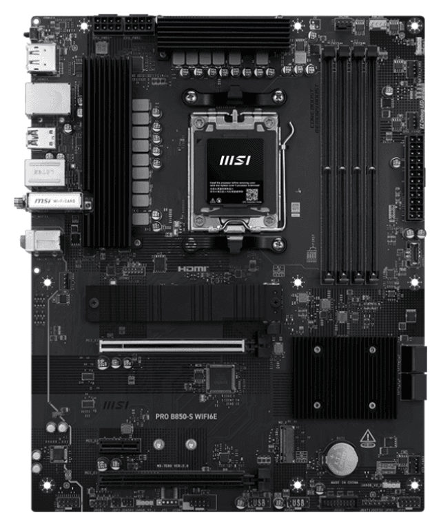 Placa Base MSI B850-S WiFi 6E AM5 ATX 4xDDR5 — imagen 1