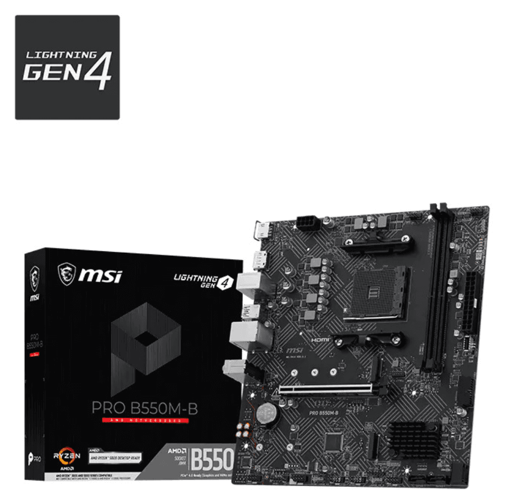 PLACA BASE MSI PRO B550M-B AM4 DDR4 — imagen 1