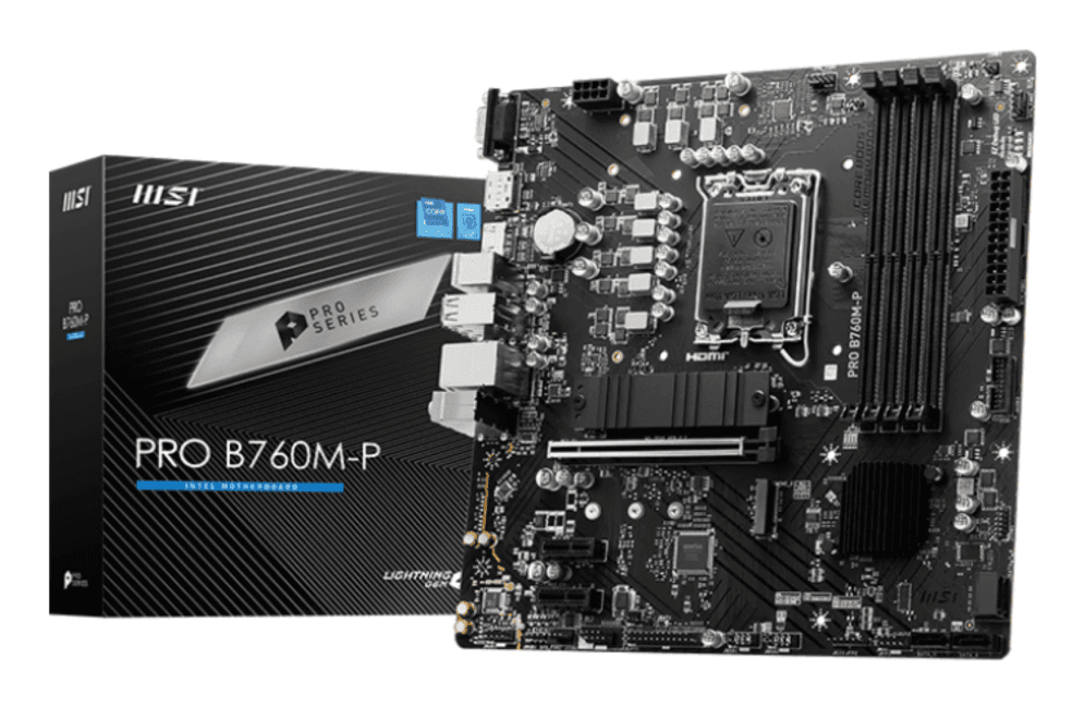 Placa Base MSI PRO B760M-P LGA1700 Micro-ATX 4xDDR5 — imagen 1