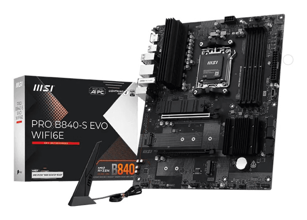 Placa Base MSI PRO B840-S EVO WiFi6E AM5 ATX 4xDDR5 — imagen 1