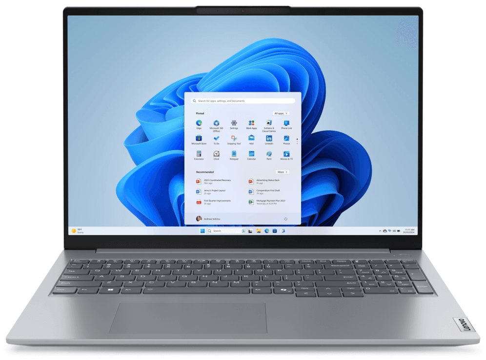 PORTATIL LENOVO THINKBOOK 16 G7 ARP R5-7535HS 16GB 512GB 16" W11P 1 — imagen 1