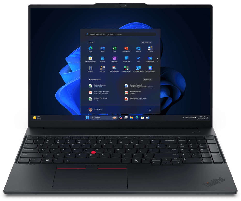Portátil Lenovo ThinkPad E16 Gen 3 intel Core Ultra7-258V 32Gb 1Tb Wifi6E 16" WUXGA W11Pro — imagen 1