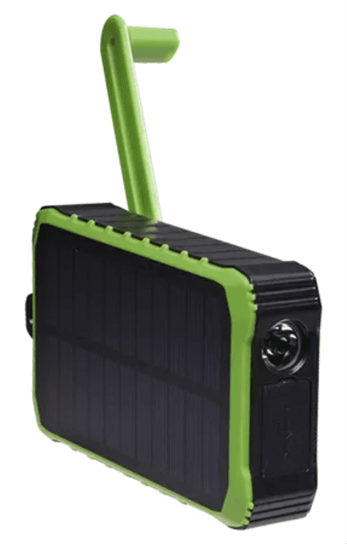 POWEBANK DENVER SOLAR DE 10000MAH CON MANIVELA MANUAL — imagen 1