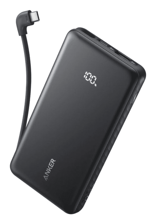 Power Bank Anker 10000mAh 30W Con Cable USB-C Integrado — imagen 1
