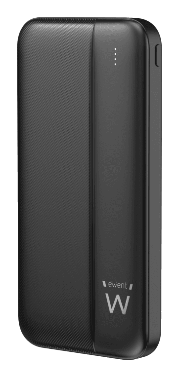 Power Bank Ewent Slim 10000mAh PD 22.5W 1xUSB-C 1xType-C 2xUSB-A — imagen 1