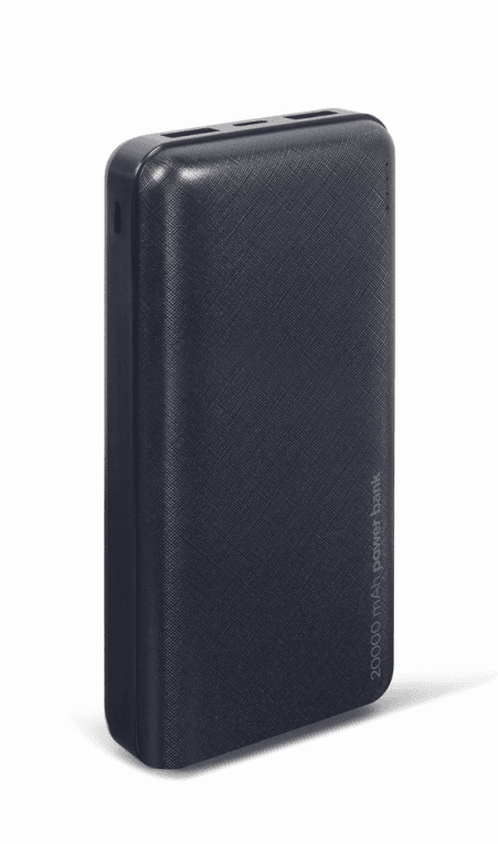 Power Bank Gembird 20000mAh 1x microUSB A 2x USB-A Negro — imagen 1