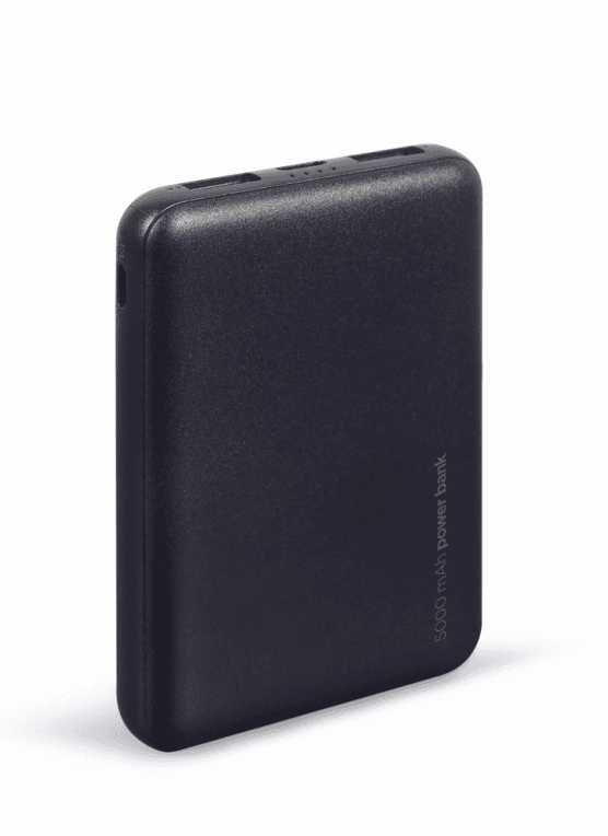 Power Bank Gembird 5000mAh 1x microUSB A 2x USB-A Negro — imagen 1
