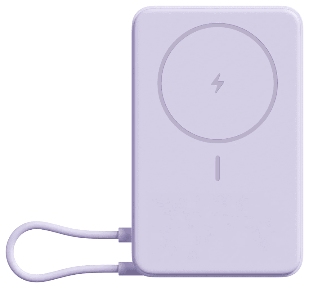 POWERBANK XIAOMI 33W MAGNETIC POWER BANK 10000 BUILT-IN STAND PURPLE — imagen 1