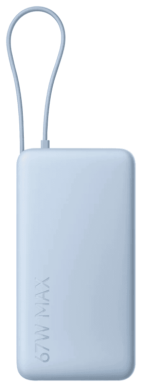 POWERBANK XIAOMI 67W POWER BANK 20000 INTEGRATED CABLE ICE BLUE 1 — imagen 1