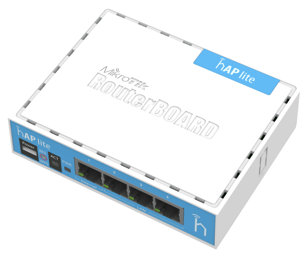 Punto de Acceso Mikrotik hAP Lite Router Inalámbrico Compacto — imagen 1