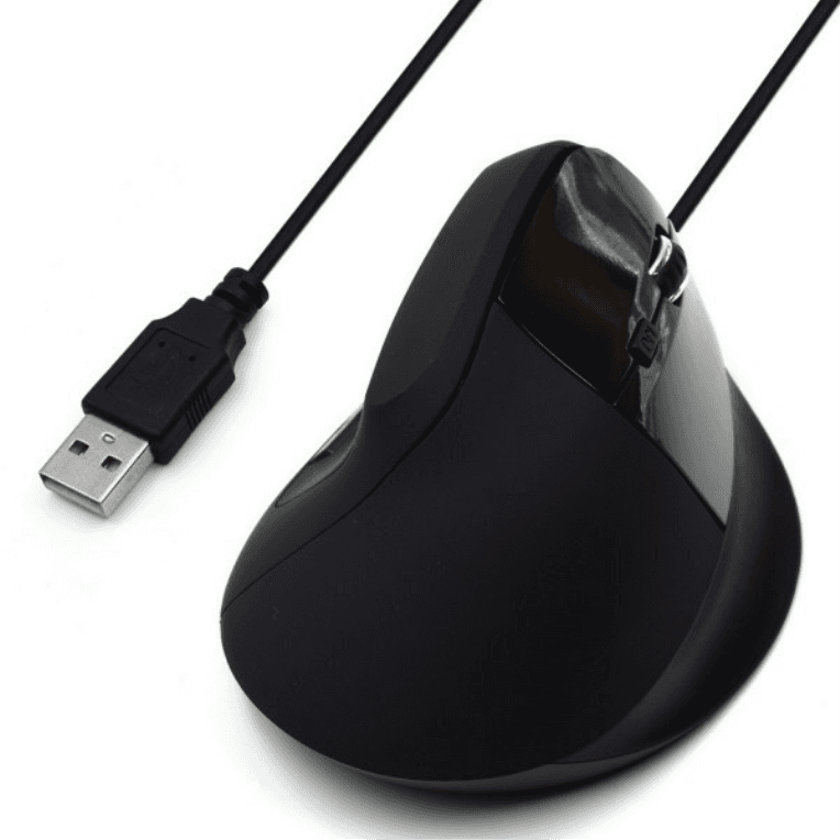 Ratón Ewent EW3157 Ergonómico Óptico 1800 DPI Negro USB — imagen 1