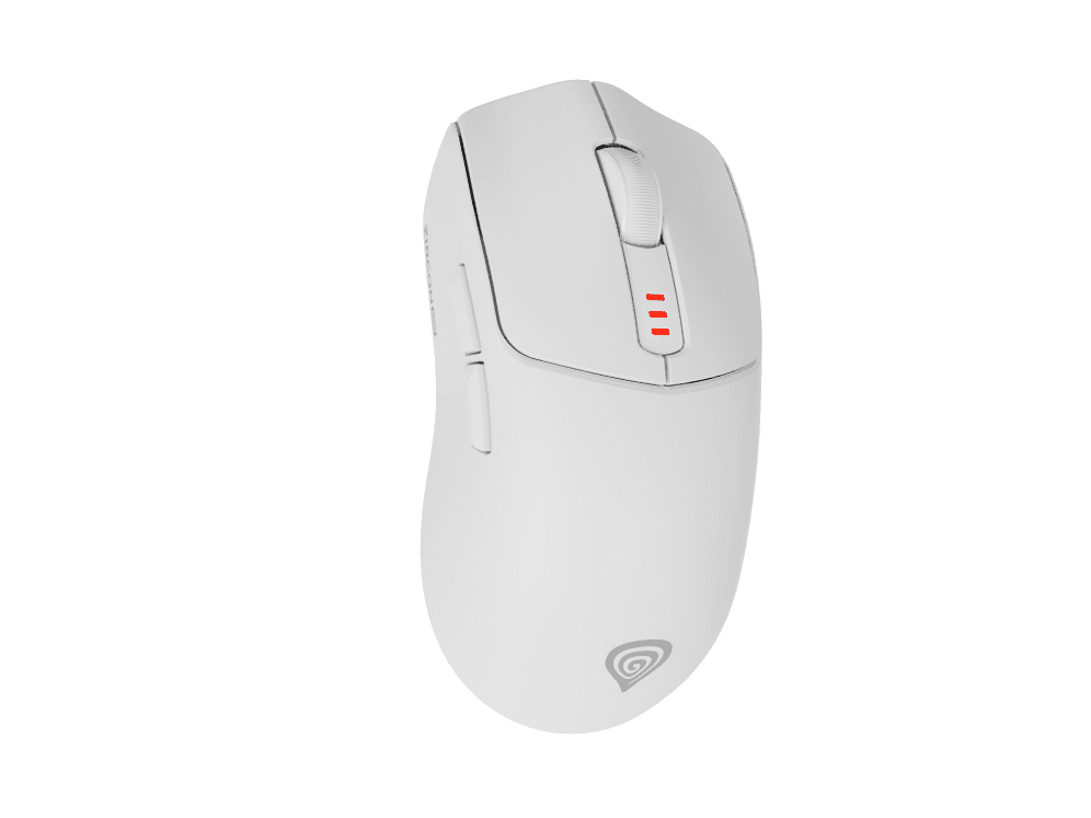 Ratón Gaming Genesis Zircon 500 White Bluetooth Pilas — imagen 1