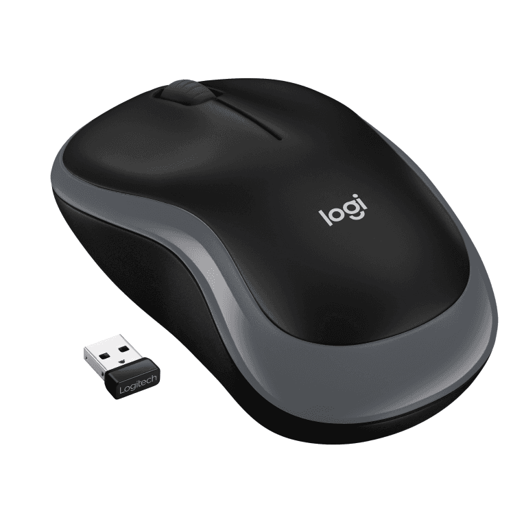 Ratón Logitech M185 Negro Gris RF Inalámbrico Pilas — imagen 1