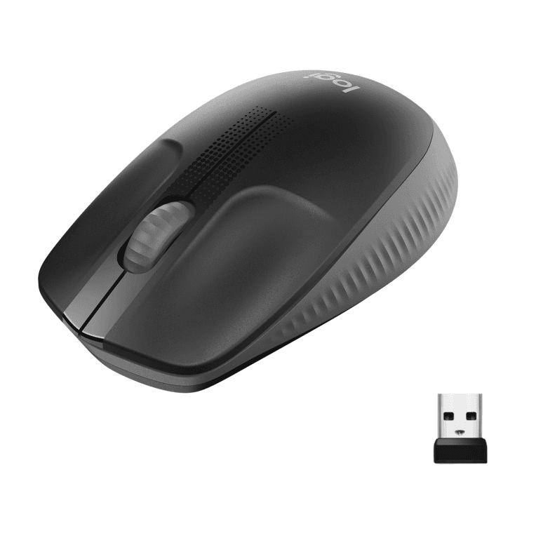 Ratón Logitech M190 Negro Gris RF Inalámbrico Pilas — imagen 1